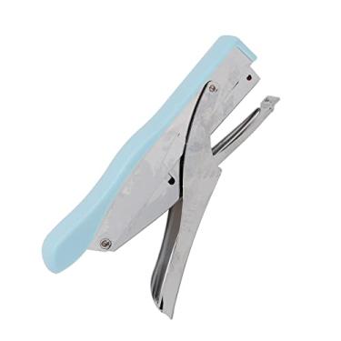 Imagem de Grampeador portátil, pequeno grampeador de metal, compacto, portátil, prático para casa (azul)