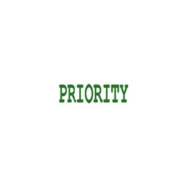 Imagem de Carimbo Priority auto-tintado - Verde