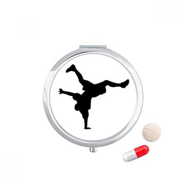 Imagem de Porta-comprimidos esportivos para dançarino quebrando mão caixa de armazenamento de medicamentos dispensador