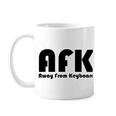 Imagem de Citação Away From Keyboard Art Deco Gift Caneca moderna de cerâmica café xícara de porcelana louça