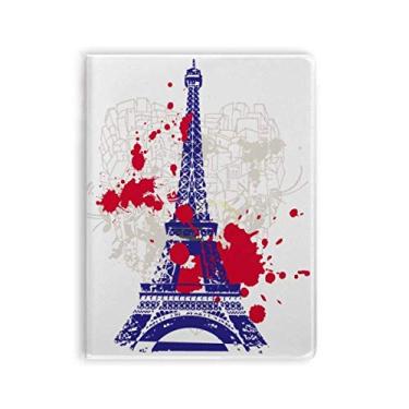 Imagem de Caderno Eiffel Tower Silhouette França Paris capa de chiclete diário capa macia