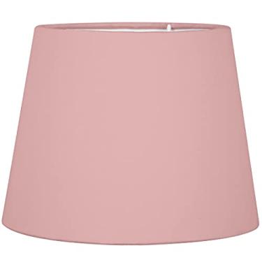 Imagem de Cúpula de Abajur Tecido Rosa 20x16cm