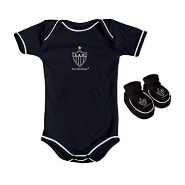 Imagem de Body e Pantufa Atlético Mg Preto Torcida Baby