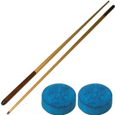 Imagem de 2 Tacos Rosca Metal C Virola E Sola + 2 Sola Master Sinuca