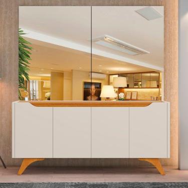 Imagem de Buffet Grecia para Sala de Jantar 4 Portas e 2 Espelhos