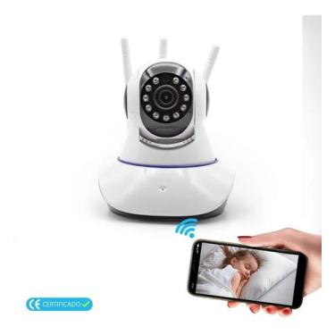 Imagem de Babá Eletrônica Câmera Sem Fio Wifi Visão Noturna Microfone - Baby Cam
