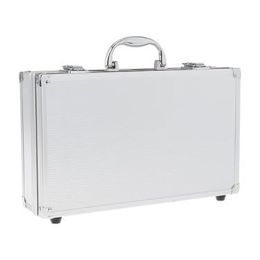 Imagem de Estojo para transporte de microfone Estojo rígido para microfone Estojo resistente a impactos Estojo de alumínio para microfone profissiol Caixa, ARGENTE