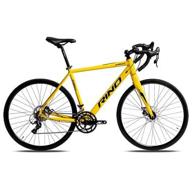 Imagem de Bicicleta Aro 700 Rino KALIBUR Speed Aluminio 2x9 Disco (48 cm, Amarelo Gema)