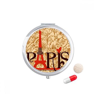 Imagem de Torre Eiffel Paris França Country City, Cultura, Viagem, Porta-comprimidos, Porta-comprimidos, Porta-remédios e medicamentos, Presente espelhado