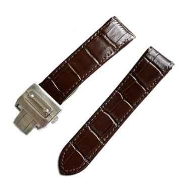 Imagem de Pulseira relógio Compatível para Cartier Santos 100, 2656.LC34 Cor:Marrom;Tamanho:20mm