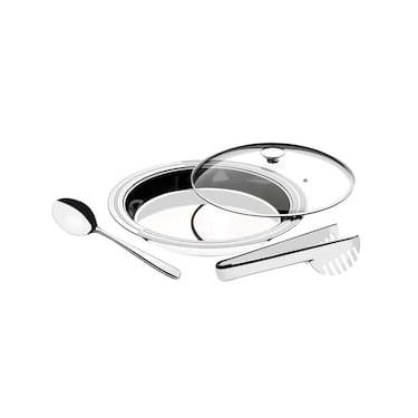 Imagem de Jogo para servir Arroz e Massa Tramontina Ciclo em Aço Inox - 3 Peças