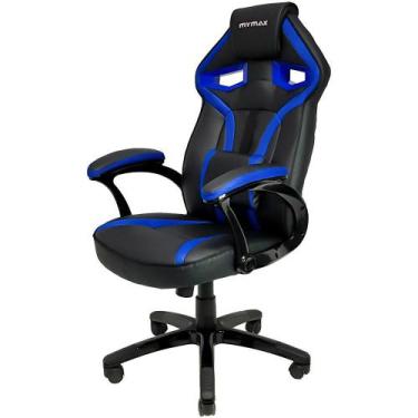 Imagem de Cadeira Gamer Mx1 Giratoria Preto E Azul - Mymax - Myatech