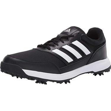 Imagem de adidas Tênis de golfe masculino Tech Response 2.0, Núcleo preto/calçado branco, 46