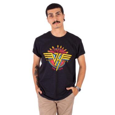 Imagem de Camiseta Van Halen Preto Jaguar. - Art Rock