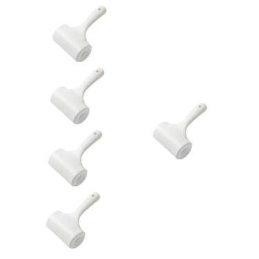 Imagem de DOITOOL 5 Unidades escova de rolo removedor de pelusa tapete de pelúcia casaco bicho de estimação rolos rolo de fiapos pegajoso removedor de pelo de cachorro roupas adesivo pp branco