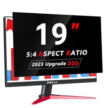 Imagem de ZOEGAA Tela de privacidade de computador 5:4 de 48.3 cm para monitor, 48.3 cm removível anti luz azul ofuscamento protetor para os olhos, blackout, anti espião, filtro privado de segurança de desktop