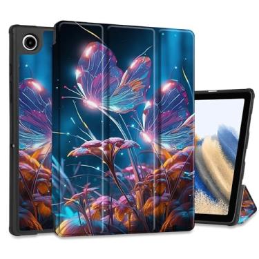 Imagem de Yebiseven Capa para Samsung Galaxy Tab A8 10,5 polegadas lançado em 2022 modelo SM-X200/X205/X207, capas para tablet à prova de choque com hibernar/despertar automático + suporte dobrável + capa