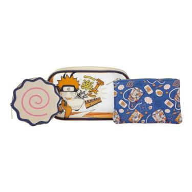 Imagem de Bioworld Naruto Ichiraku Ramen Bolsas Cosméticas de Viagem - Conjunto de 3