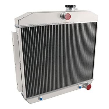 Imagem de Cubauto Radiador de alumínio de 4 fileiras para Chevy Bel Air Nomad 210 150 V8 Motores One-Fifty Series Radiador V8 55 56 57 Chevy Radiadores