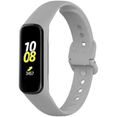 Imagem de Pulseiras de silicone NSmart compativeis com Galaxy Fit2 SM-R220 (R220, Cinza)