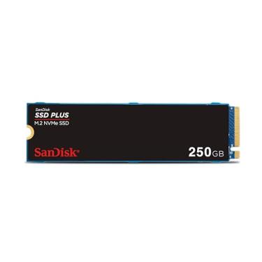 Imagem de SSD Sandisk Plus - 250GB, NVMe, M.2 2280, Leitura até 2400MB/s, Gravação até 1500MB/s