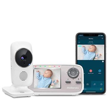 Imagem de Motorola MBP667CONNECT 2.8" Baby Monitor de vídeo com Wi-Fi Viewing, Zoom Digital, Áudio bidirecional, e temperatura ambiente de exibição