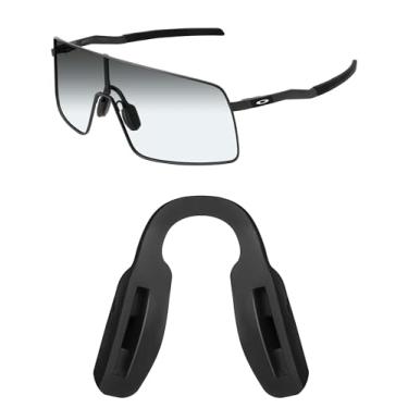 Imagem de Mryok Almofadas de nariz de substituição para óculos de sol Oakley Sutro TI OO6013 / Sutro TI Sweep OO6025 - ajuste asiático preto