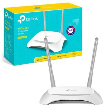 Imagem de Roteador Wireless 300Mbps Tp-Link Tl-Wr840n W, 10/100, Função Preset,