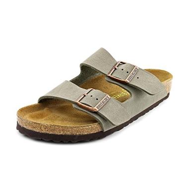Imagem de Birkenstock Arizona - Couro (Unissex), Pedra, 11-11.5 Women/9-9.5 Men