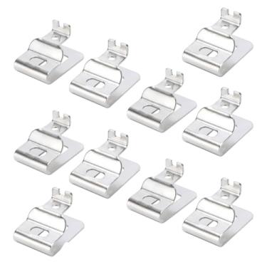 Imagem de 10 peças de substituição de clipe de cinto de aço inoxidável kit de clipes de ferramentas de broca com parafusos para Dewalt N268241 adequado para ferramentas elétricas de 20 V DCD980 DCD985 DCD980L2