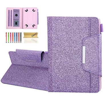 Imagem de Dteck Capa universal para Fire HD 10/Samsung Galaxy Tab/Lenovo Tab/Onn/Android 11 12 13 Tablet 9.6 9.7 10 10.1 10.2 10.3 10.4 10.4 10.5 polegadas - Capa protetora de couro fólio com