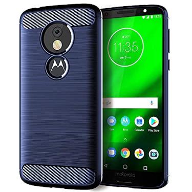 Imagem de Capa para Motorola Moto G6 Play, capa para Moto G6 Plus, tecnologia de absorção de choque de TPU (azul, para Motorola Moto G6 Plus)