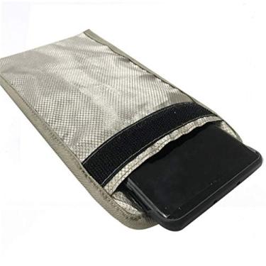 Imagem de Bolsa de segurança Faraday anti-radiação para celular, bloqueio de sinal, proteção EMF 5G, proteção RF, GPS, RFID, capa de privacidade para dispositivos eletrônicos, carteira antirastreamento (B)