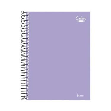 Imagem de Caderno 1 materia 96 folhas Lilás Linha Colors Tamoio
