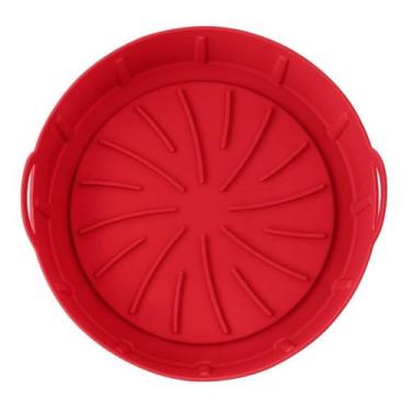 Imagem de Forma Para Fritadeira Elétrica Air Fryer De Silicone Redonda - Clink, 