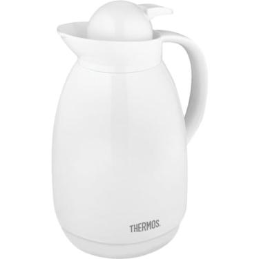 Imagem de Thermos Garrafa de vidro WHT de 100 ml, pacote com 1, branca