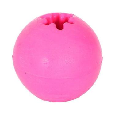 Imagem de Brinquedo Furacão Pet Bola de Borracha Maciça para Adestramento Rosa p