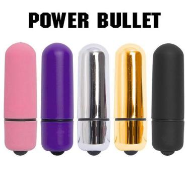 Imagem de Vibrador power bullet  estimulador de clitóris com 10 vibrações - Sexy