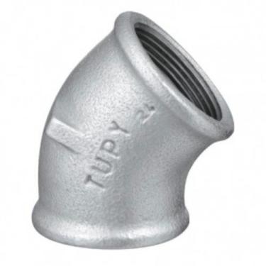Imagem de Cotovelo Galvanizado Tupy 1/2 45º Fêmea