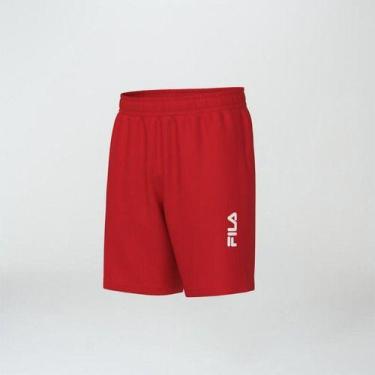 Imagem de Bermuda Masculina Fila Sport Myler Original Várias Cores, Vermelho chi