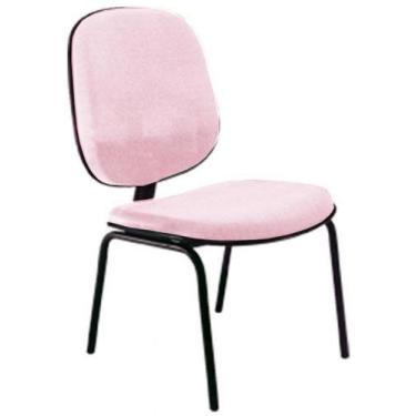 Imagem de Cadeira Diretor Fixa para Escritório Linha Uno Rosa - Design Office Mó