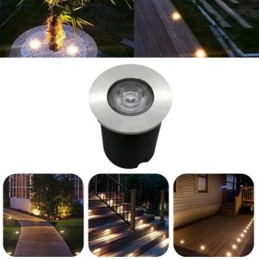 Imagem de Luminária Balizador Spot Led SMD Em PVC De 1W Luz Branco Quente De Emb