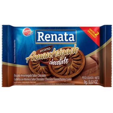 Imagem de Biscoitos Amanteigados Sache Renata Chocolate Leite - 160 Un