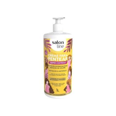 Imagem de Salon Line, Creme de Pentear, Super Controle, Vegano - Para Cabelos Ondulados, Cacheados e Crespos, 1 L