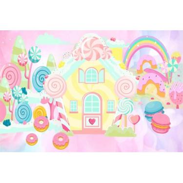Imagem de Painel de Lona Casa de Doces Candy e Guloseimas - Fabrika de Festa, 20