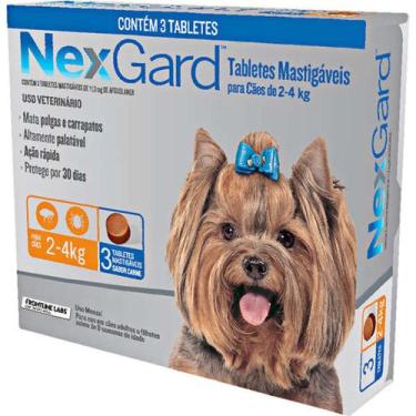 Imagem de NexGard 11,3 mg para Cães de 2 a 4 Kg - 3 Tabletes - Boehringer Ingelh