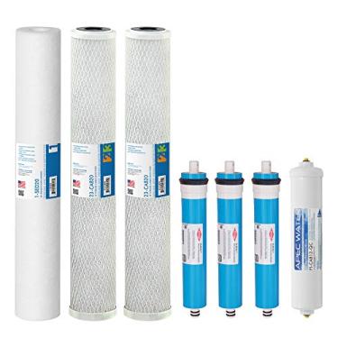 Imagem de APEC FILTER-MAX-LITE240 de grau comercial, feito nos EUA, 240 GPD, conjunto completo de filtro de água de osmose reversa comercial leve