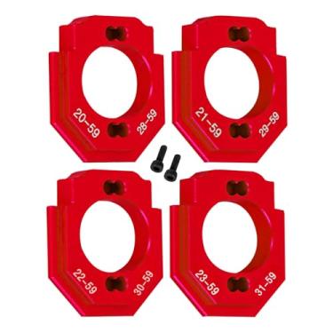 Imagem de RC Aluminium Motor Mount Set Upgrades Part for 1/18 Granite Grom Mega 380 Brushed 4x4 Monster Truck RTR,Motor Heatsink Mount.Red(Replace:ARA320744)