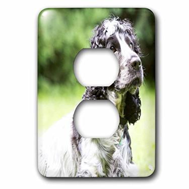 Imagem de 3dRose LSP_233893_6 Cocker Spaniel. Cão de família. Melhor amigo. Capa de tomada