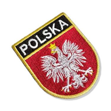Imagem de BP0217E-001 Bandeira Polônia Patch Bordado 6,8x8,0cm - BR44